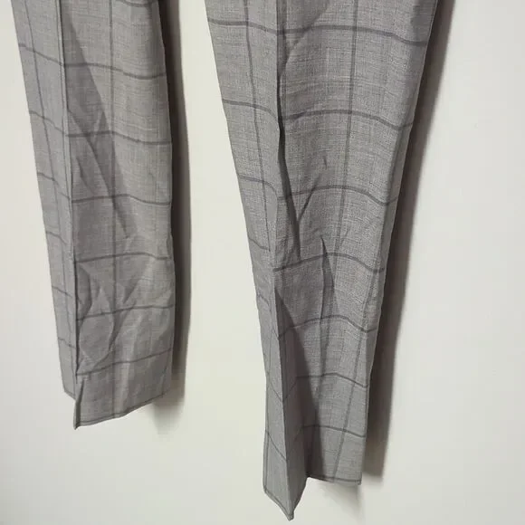 Banana Republic Gray Plaid Dress Pants - Picture 3 of 8